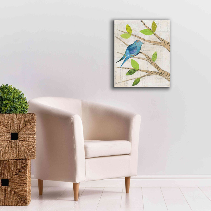 «Birds in Spring I» par Courtney Prahl, estampe numérique sur toile, H 24 po x l 20 po x P 0,75 po