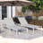 5Level Adjustable 2Piece Outdoor Chaise Lounge, Durable Aluminum Frame & Textilene Mesh,   For Patio/Poolside-391585926