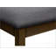 Banc, 44 po rectangulaire, rembourré, bois, salle à manger, cuisine, vestibule, bois massif, tissu, transitionnel