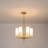 6 - Light Classic / Traditional Chandelier With Fabric Shades