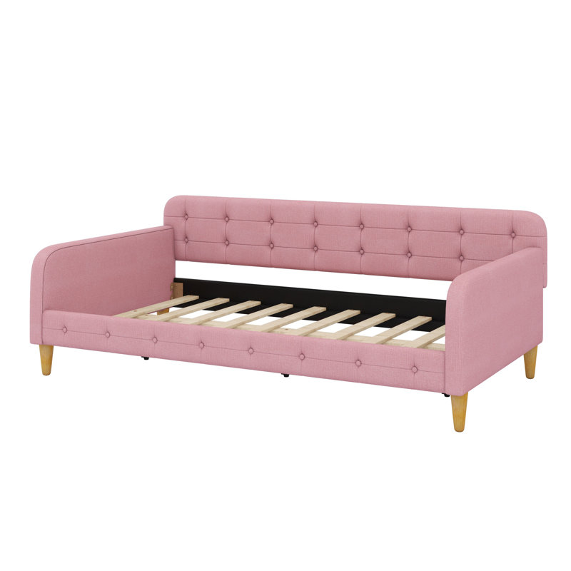 Lattie Upholstered Daybed, Twin, Pink