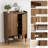 Modern Shoe Storage Cabinet with 6 Tier Adjustable Shelves, Space-Saving 24 Pairs Shoe Organizer for Entryway & Hallway-1984468675