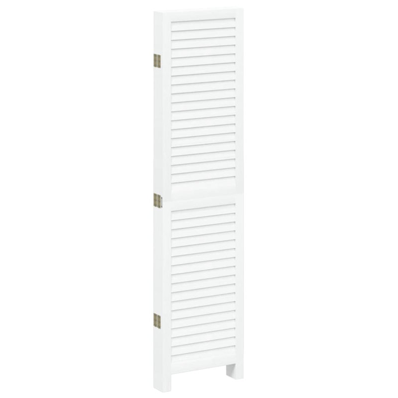 Trista Solid Wood Accent Room Divider, White, 200cm H x 180cm W, 6 Panels