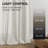 2pk Light Filtering Linen Blend Curtains with Back Tabs/Rod Pocket - 52" x 90" White-126493773-126493780
