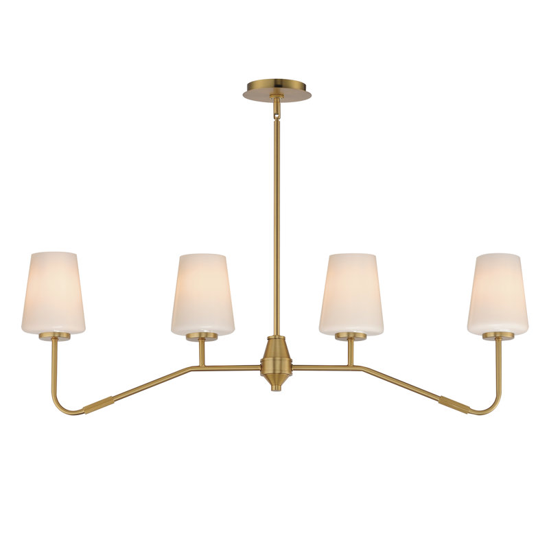 Luminaire suspendu Durham-Linear, Laiton vieilli naturel