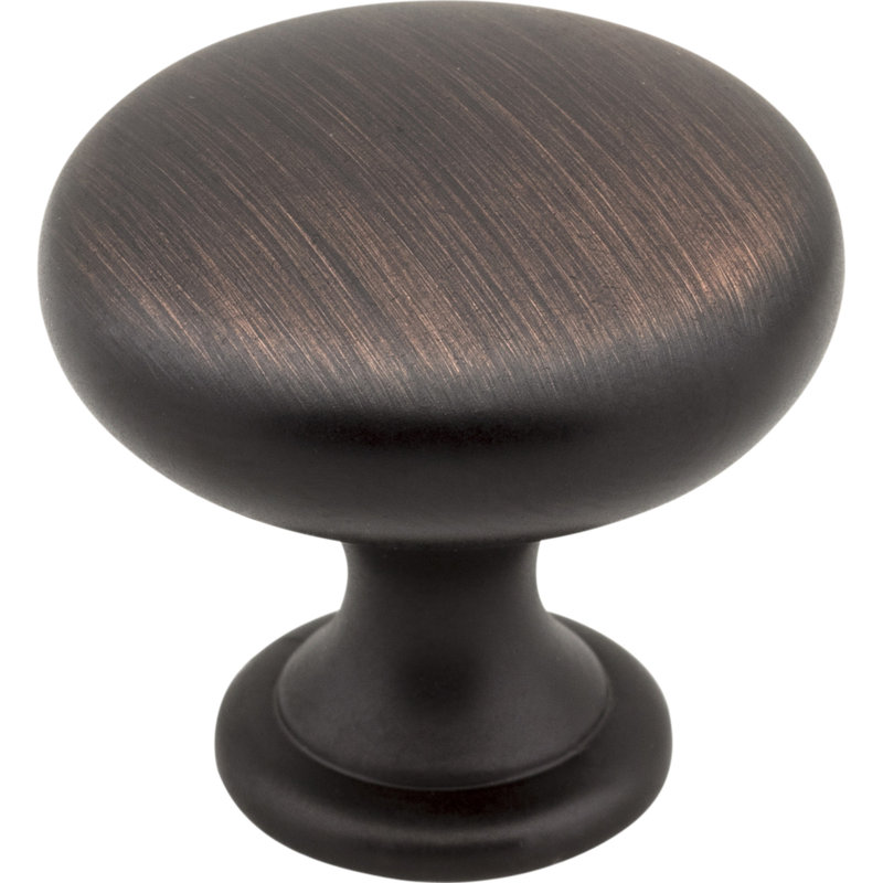 Madison 1 3/16" Diameter Mushroom Knob, Brushed Oil Rubbed Bronze