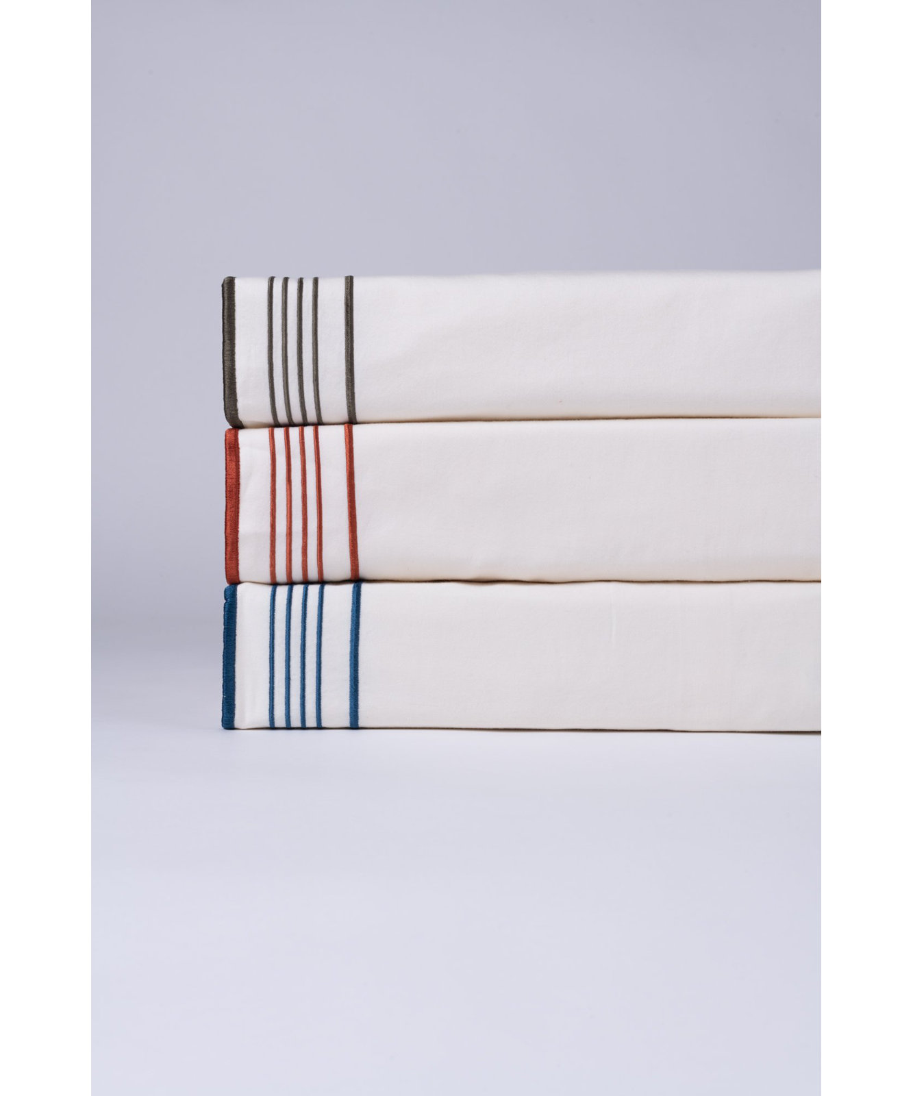 Erlea Cotton Duvet Cover Set, King Duvet Cover, White/Adriatic