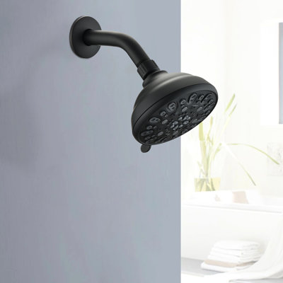 4.72" Shower Head - High 6-setting, Large Coverage, Rust , 1.8 Gpm 6 Spray Patterns, Rustproof,