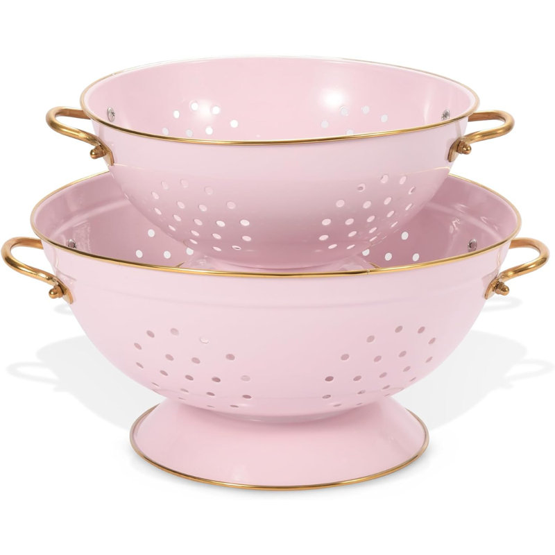 2-piece Metal Colander Set