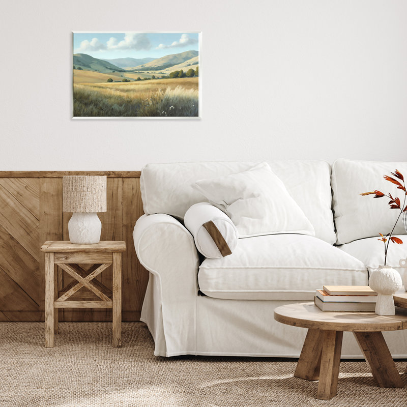 Plaque murale Rolling Hills at Golden Hour, design par Creative Studio, 10 x 15