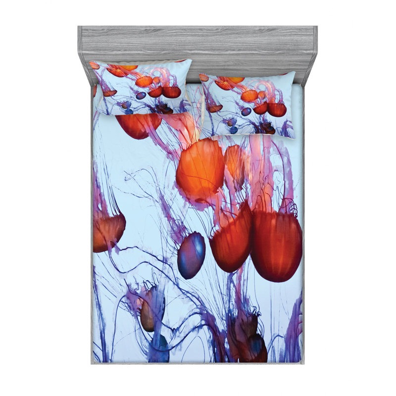 Microfiber Sheet Set, Queen Sheet Set with Fitted Sheet