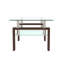 Table basse rectangulaire en verre, table basse transparente, tables d'appoint modernes pour le salon, meubles de salon (ancien sku: W24135189)-123954488