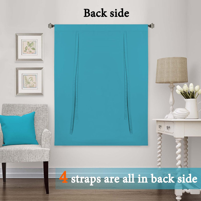 Rideaux isolants et isolants pour la salle de bain, Bleu turquoise