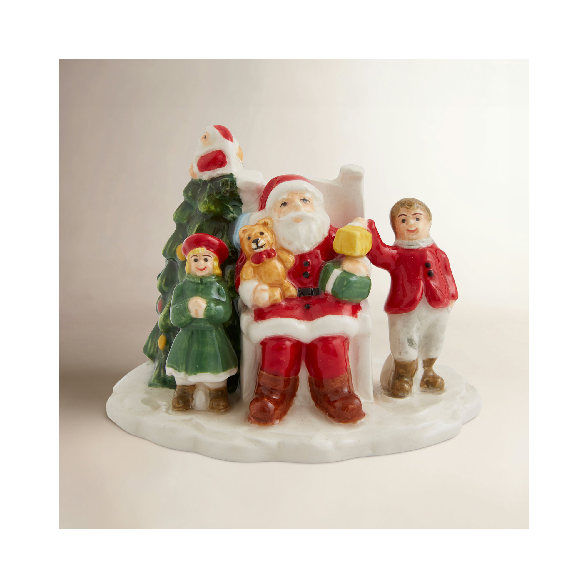Spode Christmas Tree Village Santa W/Children 2.5"