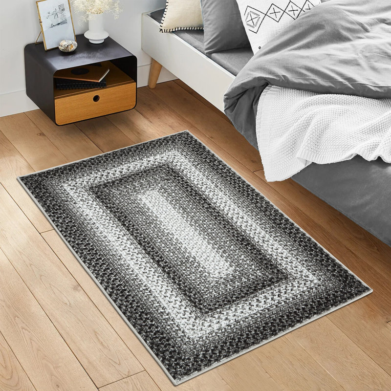 Brittan Washable Geometric Indoor Rug, Rectangle 2' x 3'