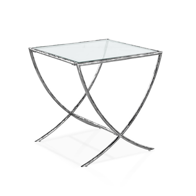Table d'appoint en métal martelé Premier Premier, Argent