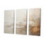 «Beige and Brown Paint Fusion», ensemble d'art mural abstrait sur toile-111756674-112014530