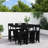 Ayron Brayden Studio Bar Set with Wood Frame and Solid Wood Outer Material-698472488