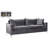 Naomi 81.5" Velvet Square Arm Sofa-890174159