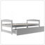 Lit plateforme simple avec deux tiroirs-115693396