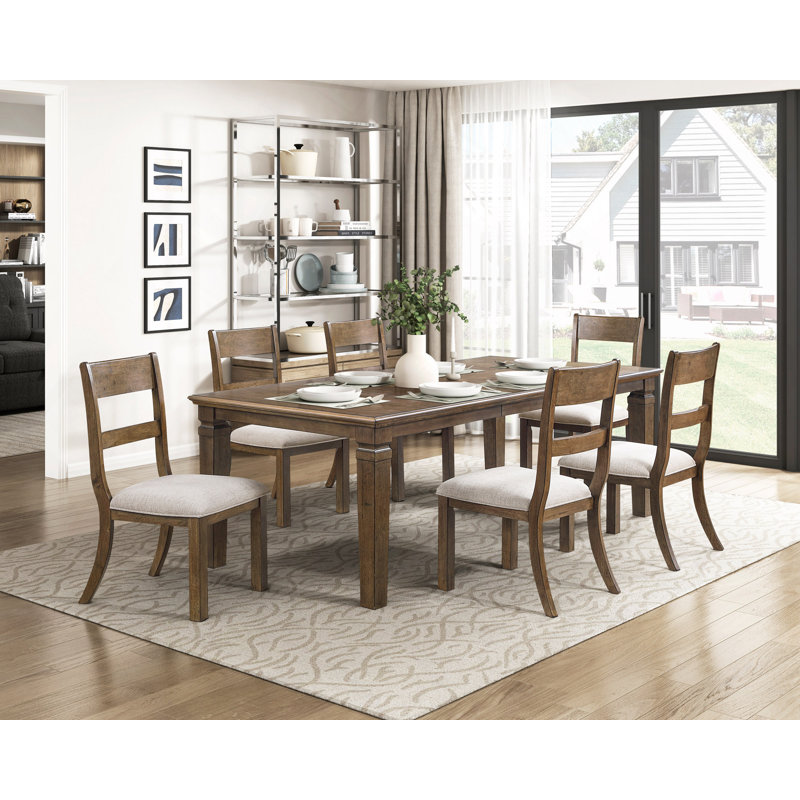 Table de salle à manger contemporaine avec rallonge 1 pièce