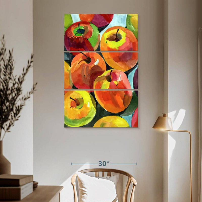 Yarlin Still Life Apples, 65" H x 42" W