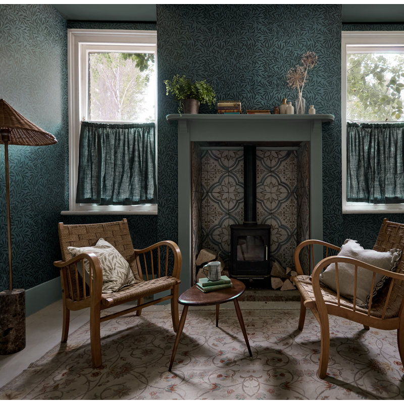 Emerys Willow Wallpaper, Emery Blue