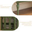 Armoire de coin en bois massif vert