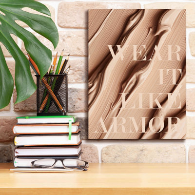 «Porter comme une armure» par Design Fabrikken, estampe numérique sur toile