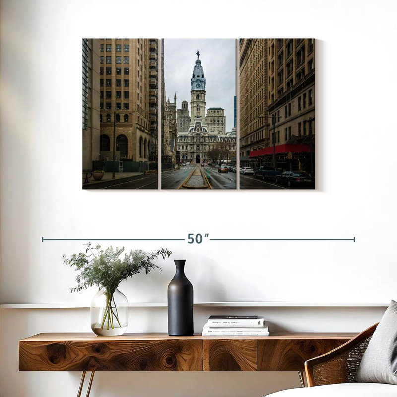 Lilie Philadelphia City Hall View, H 24 po x l 38 po