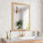 Lunara Belveled Edged Accent Rectangular Bathroom Wall Mirror with Tempered Glass & Rust-proof Aluminimn Framed-239064156-239064147