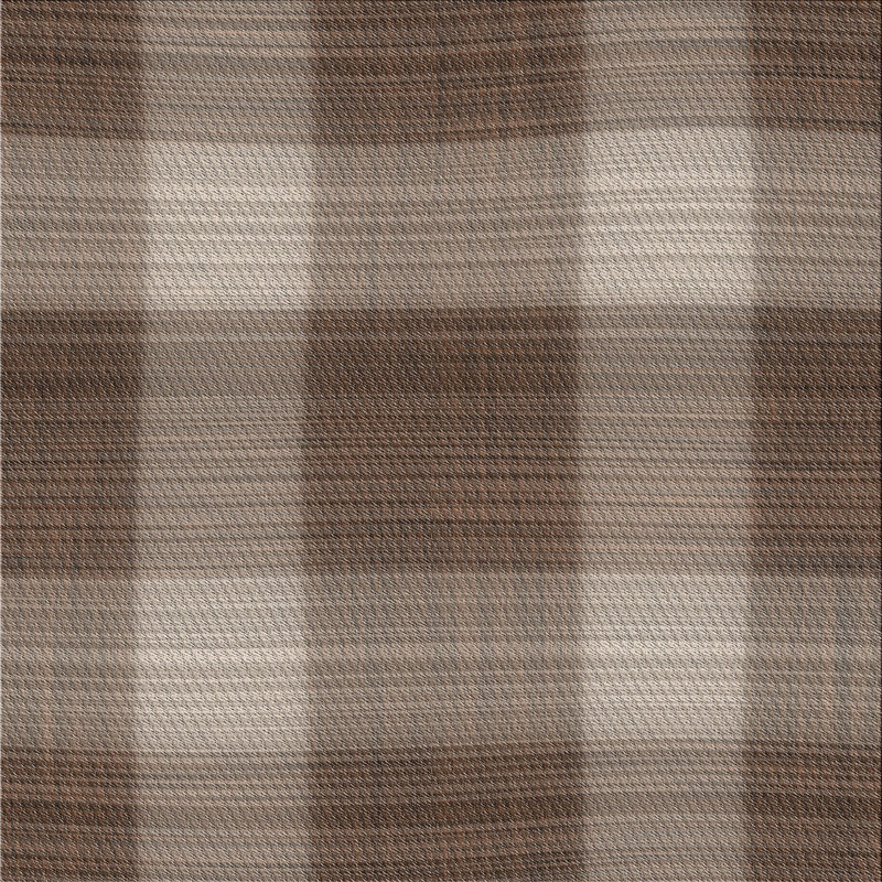Tapis brun/blanc à motifs, Carré 5 pi