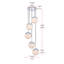 Luminaire suspendu en sphères groupées à 5 lumières Yearby-625552140-625552142-578039927