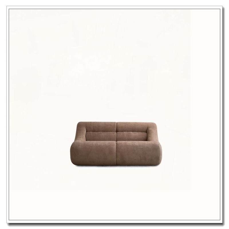 Canapé moderne avec tissu chenille, Brun