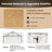  4m X 4m Pop Up Gazebo Canopy Tent W/ Netting Mesh Sidewalls