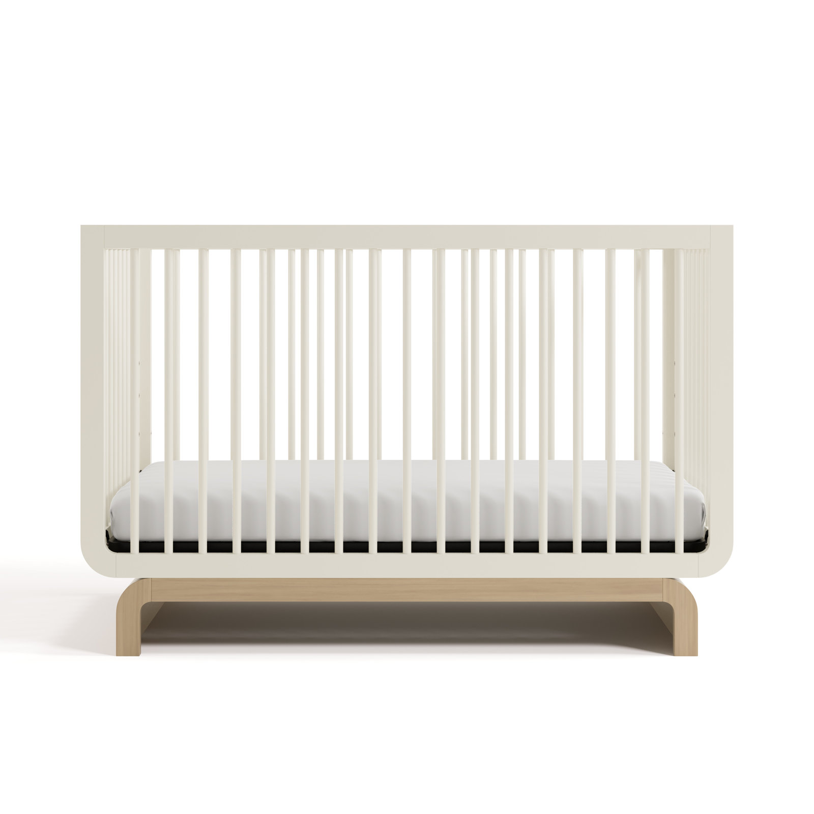 Santorini Pine 5-in-1 Convertible Crib, Frosted Oat/Driftwood, Crib