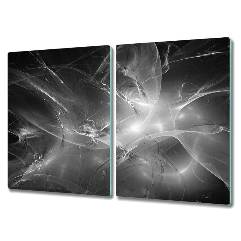 Buckleys Tempered Glass Waves Chopping Board, 52cm x 30cm