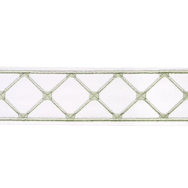 Schumacher X Paloma Contreras Parisian Bamboo Trim, Celadon