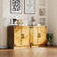 Armoire buffet 31,5 "avec rangement Farmhouse, bar à café moderne avec portes et tablette réglable, armoires de rangement pour le salon et la salle à manger