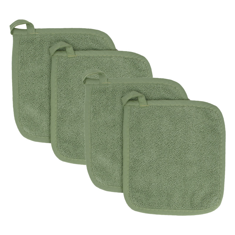 RITZ Cotton Potholder Set, Juniper