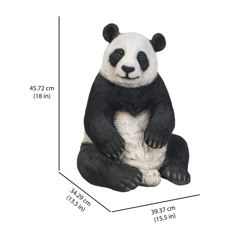 Figurine de panda assis