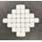 Diamond With Dot Marble Mosaic Tile-113459199
