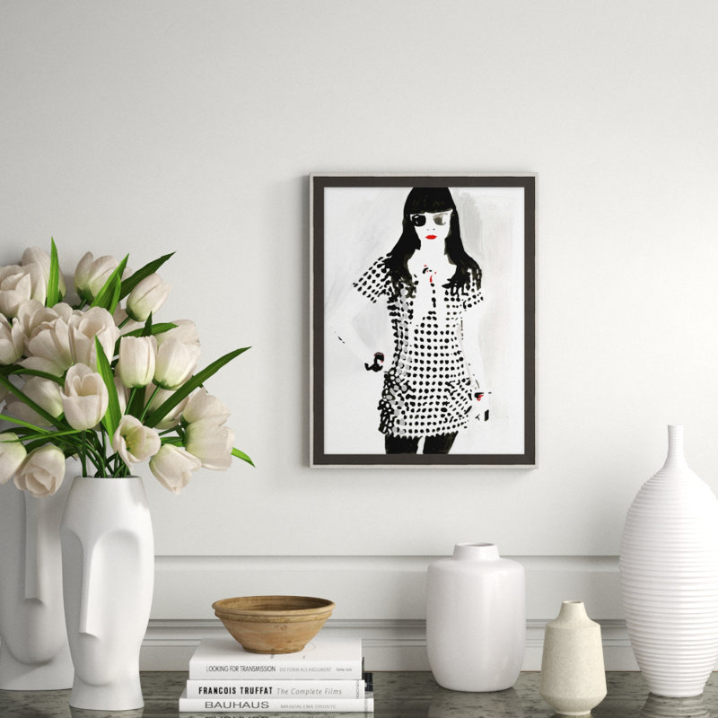 Allure 1' Framed Print on Glass