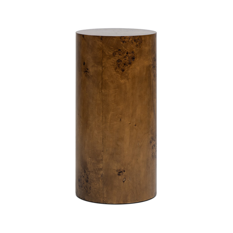 Table d'appoint pilier Glot, H 29,5 po x l 14,5 po x P 14,5 po