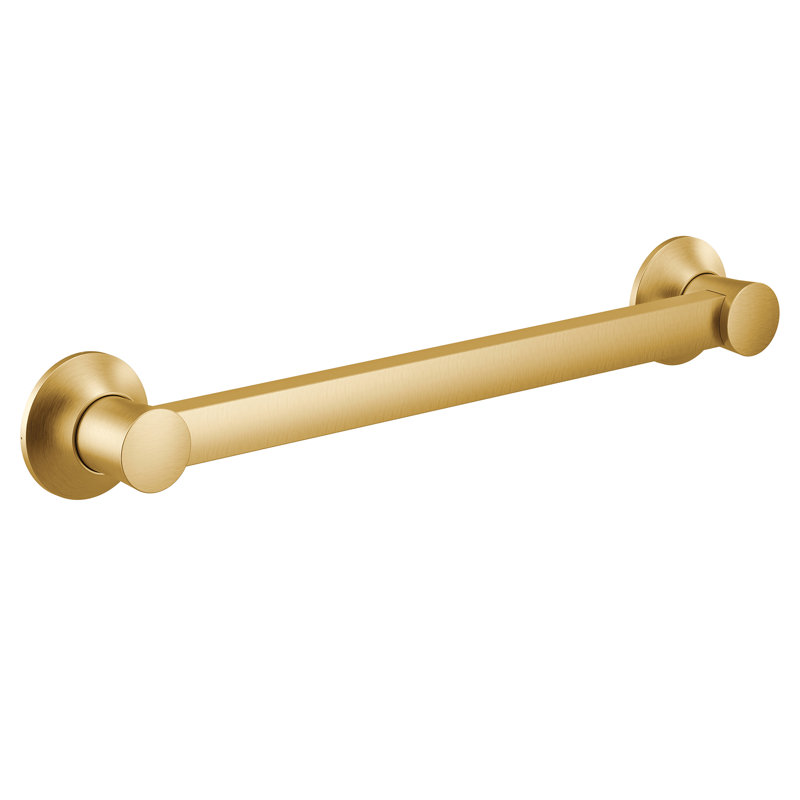 Flara 12" Grab Bar, Brushed Gold