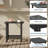 Outdoor Adirondack Square Side Table - Weather-Resistant Patio End Table for Pool, Garden, Balcony or Porch-467357456