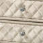 Table de chevet en velours Lucienne