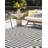 Contemporary Bello Area Rug Black and White Color-2048067046