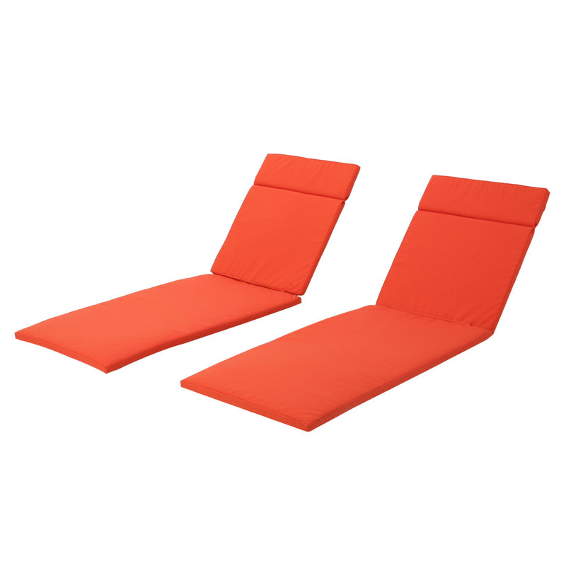 Roylee Down Outdoor Seat/Back Cushion (Only Cushion), Orange