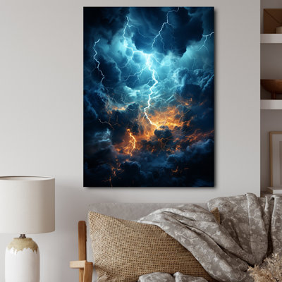 Lightning Ethereal Lightning II On Canvas Print